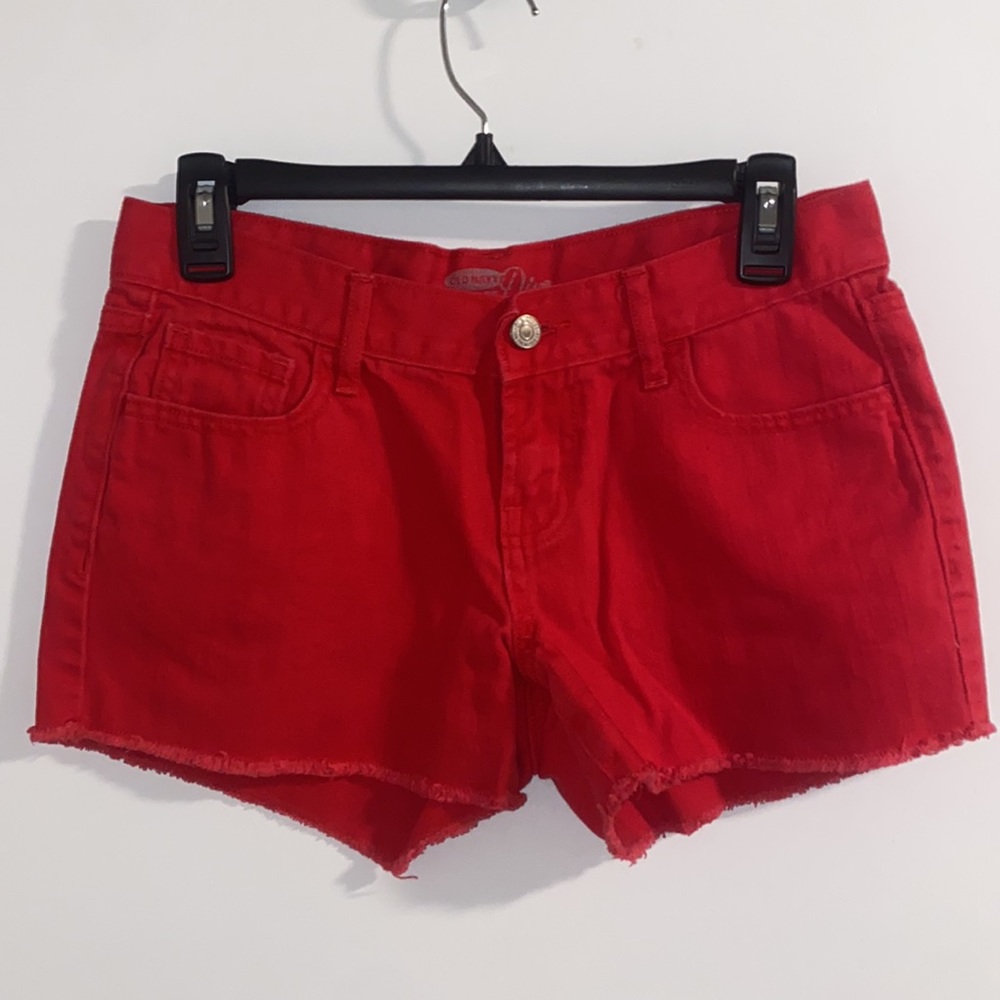 Old Navy Red Jean Shorts